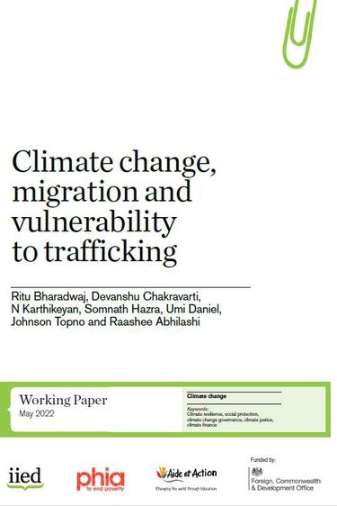 Climate Change, Migration and Vulnerability to Trafficking (Kendrapara, India)